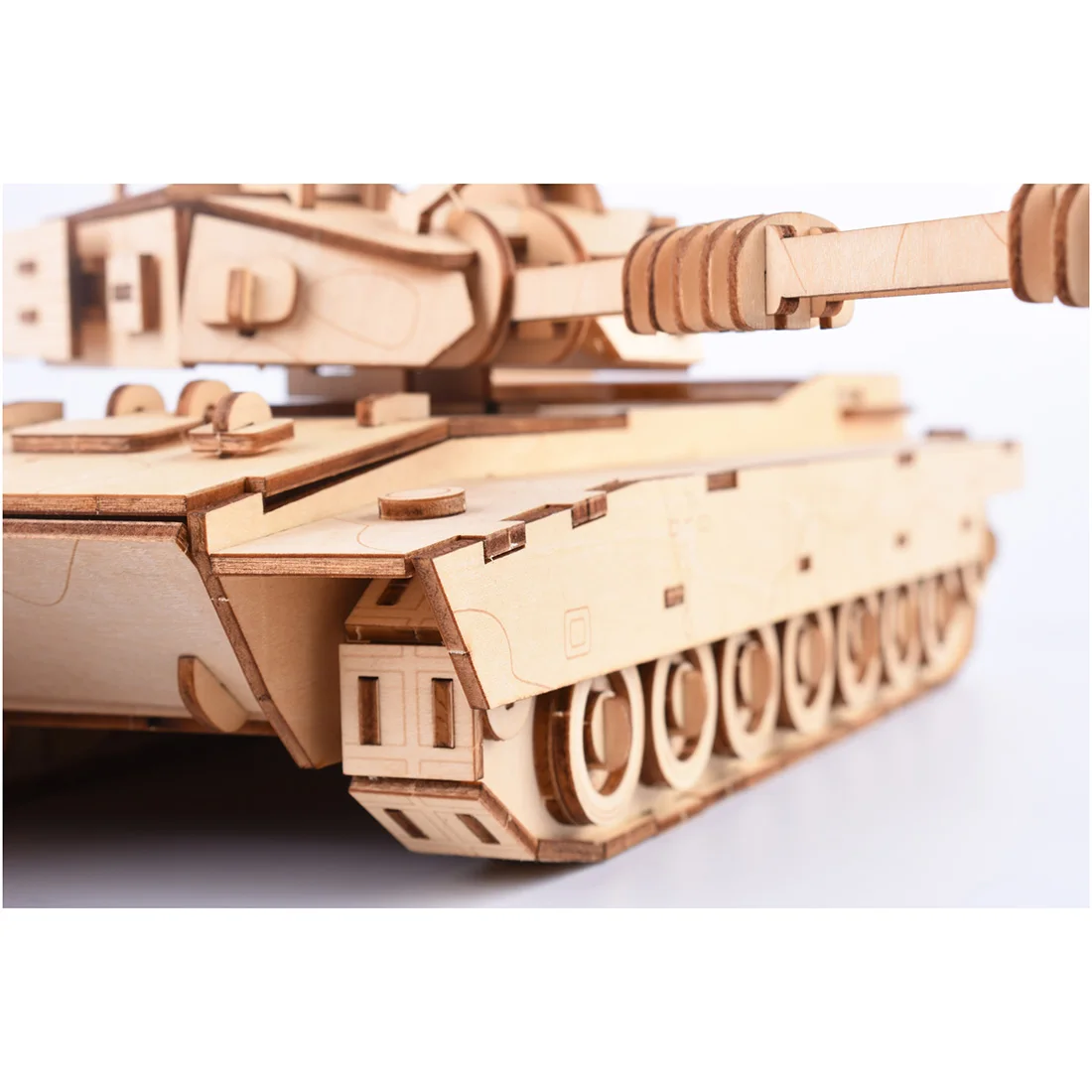 Новинка DIY 214 шт высокоточная лазерная резка головоломка 3D деревянная липа Модель-Танк модель строительные наборы