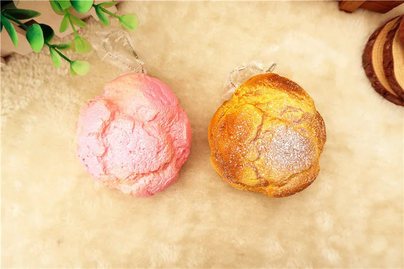 Kuutti Squishy случайный 1 шт. новый оригинальный Jumbo милый слоеный хлеб мягкий ремешок