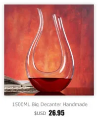 New Handmade Crystal Red Wine Pourer Glass Decanter Brandy Decant Set Jug For Bar Champagne Water Bottle Drinking Glasses Gift