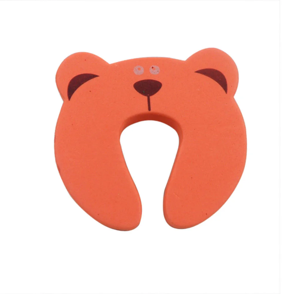 orange 1 шт. дети мультфильм животных помех Стоп Защита краев и углов двери стопор для двери защита пальцев замка - Цвет: orange