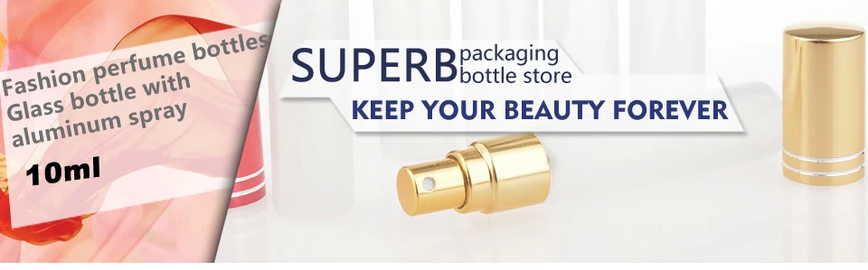 100 шт./лот 10 мл Высокое качество Parfum дорожная бутылка с распылителем для духов Портативный пустой косметический чехол с алюминиевый насос