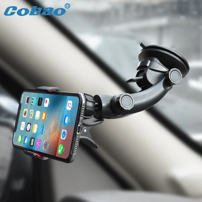 Cobao держатель смартфона 360 градусов лобовое стекло приборной панели зажим для