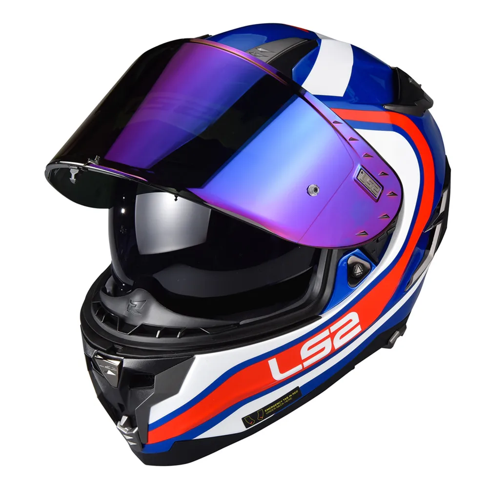 LS2 FF327 Challenger Helmet Visor Anti-fog Pinlock Pin Ready Motorcycle Helmet Replacement Face Shield LS2 FF327 Helmet Visor