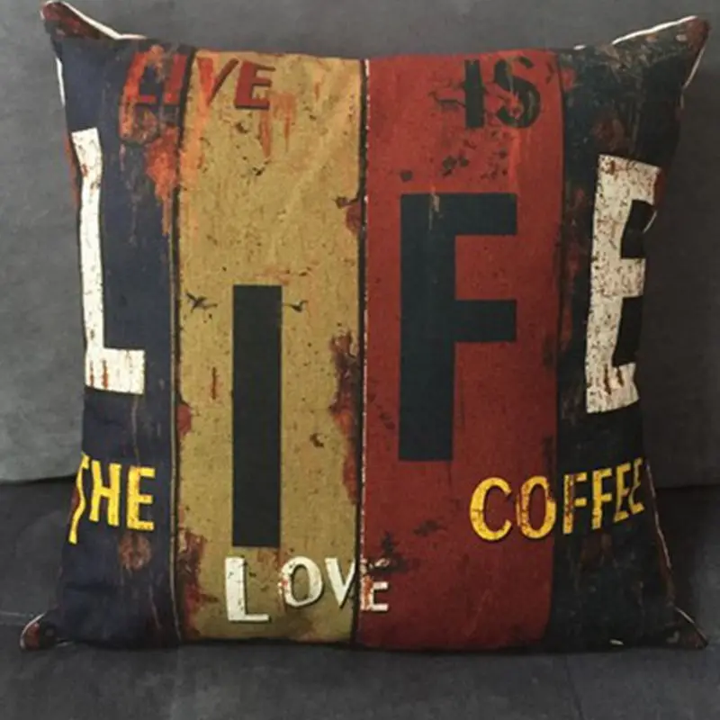 Наволочка в винтажном стиле наволочка из полиэстера и хлопка для сидения на