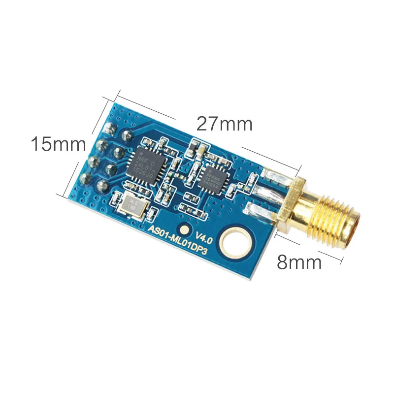 Беспроводной радиочастотный модуль 2 4G NRF24L01 + PA LNA 1 5 км SPI беспроводной передачи