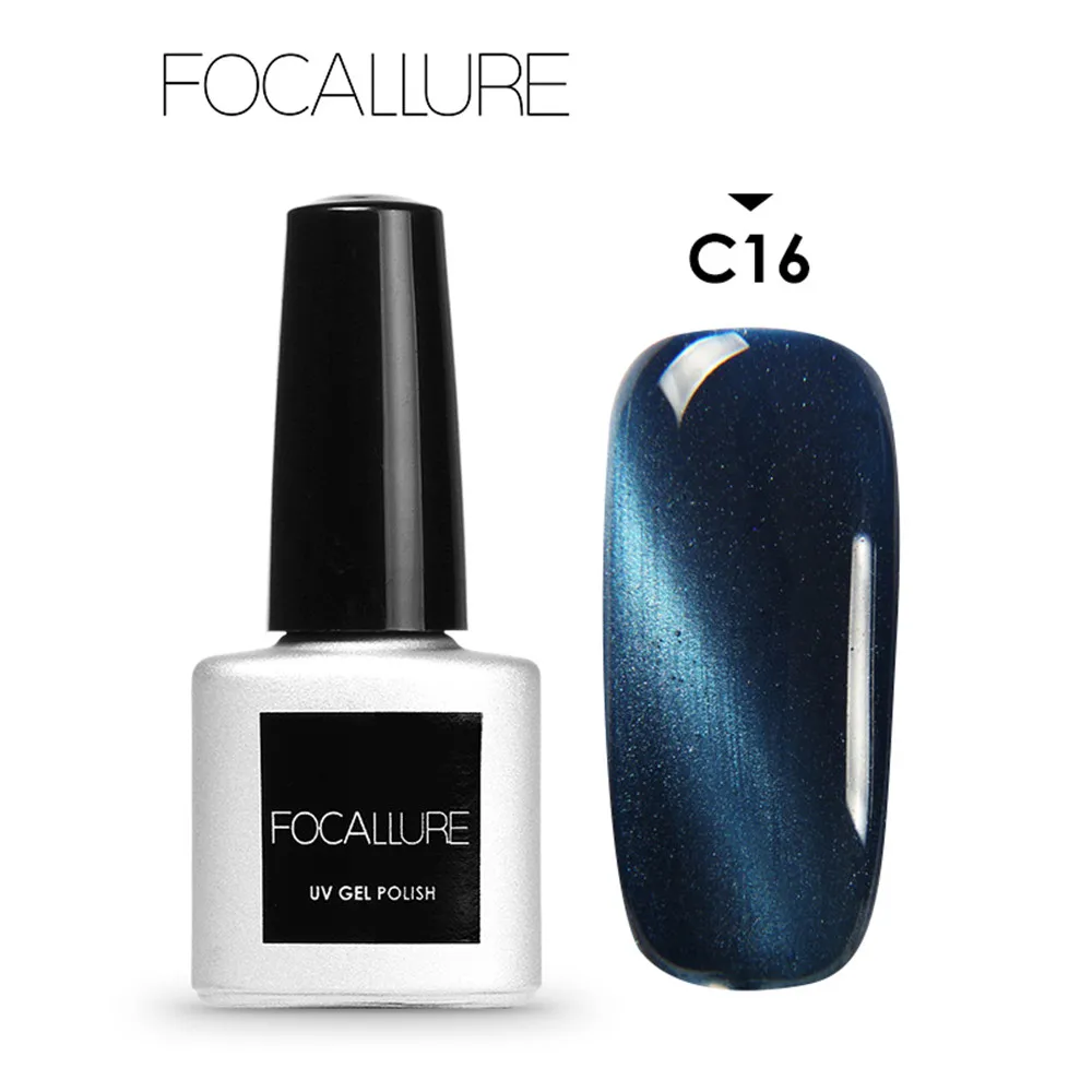 Focallure/ноготь лак @ Soak Off Гель-лак для ногтей кошачий глаз УФ светодиодный vernis ongle