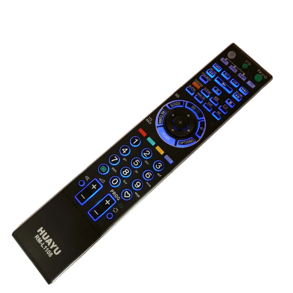 

RM-L1108 Remote Control for Sony BRAVIA W/XBR/ Series LCD Television with backlit KLV-52W300A KDL-40W3000 RM-GA017 RM-YD017