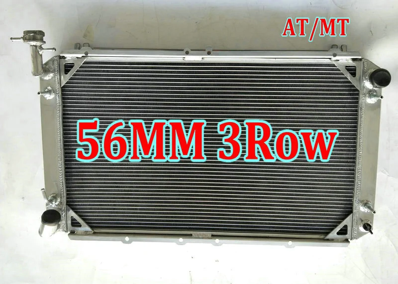 3Row AT/MT Алюминий радиатора для Nissan Patrol GQ Y60 сафари 2.8L 4.2L 4x4 Дизель RD28T TD42 I6& 3.0L RB30S бензин 1987-1997 - Цвет: Radiator Only