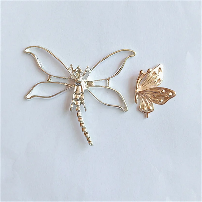SEA MEW 30 PCS Мода стиль металл сплав KC Золотой Серебряный Цвет Бабочка соединители со