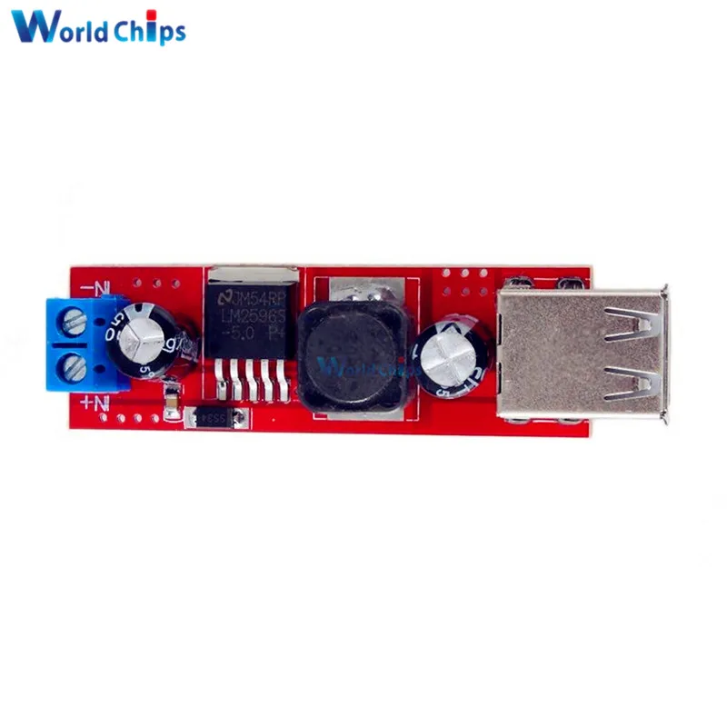 Diymore LM2596 DC 6 в-40 в до 5 В 3 А двойной USB-модуль для зарядки понижающий преобразователь
