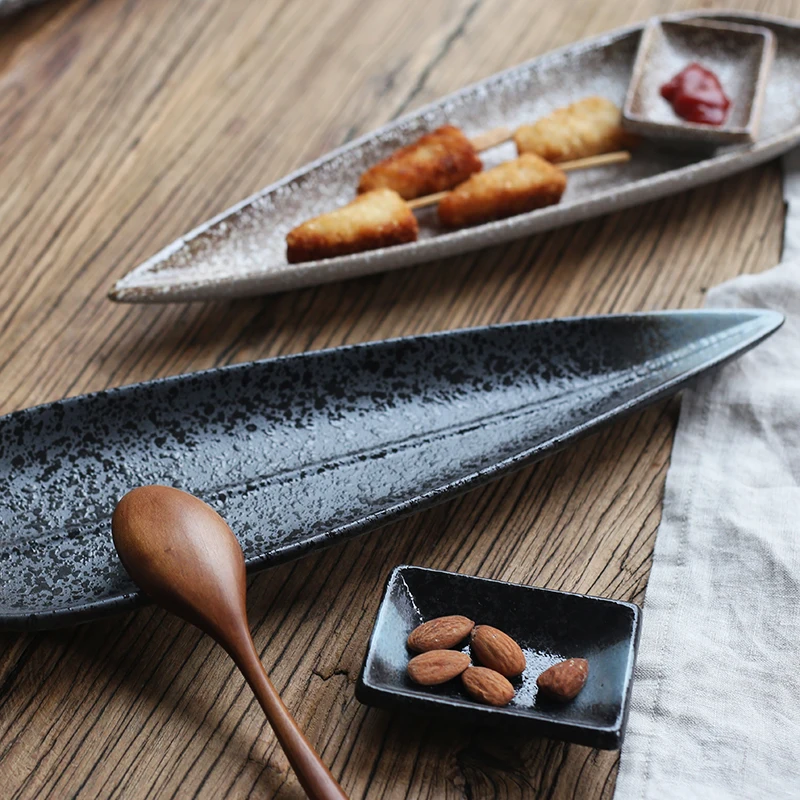 Японская кухня суши тарелка посуда креативная обеденная керамическая столовая