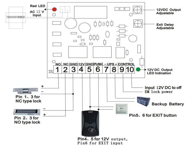 UPS 12V с защитой от Упс и зарядки PCB источник питания контролем доступа PCB|ups 12v|ups pcbups