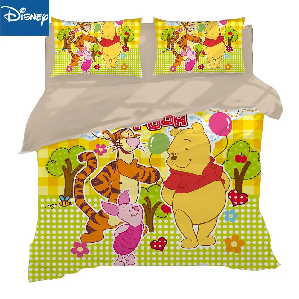 

Тигра disney с Винни-пухом для м/ф Винни-Пуха и Квин-сайз 3D комплекты постельного белья с принтом 3/4 шт. домашний текстиль постельное белье Чехлы на подушки, одеяло лоскутных покрывал.