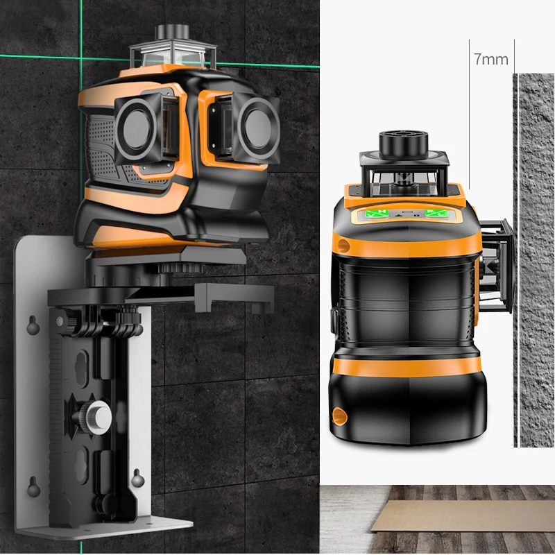 Prostormer 3D 12 линий Лазерные уровни профессиональные лазеры луч 360 горизонтальный вертикальный крест лазерный уровень инструменты