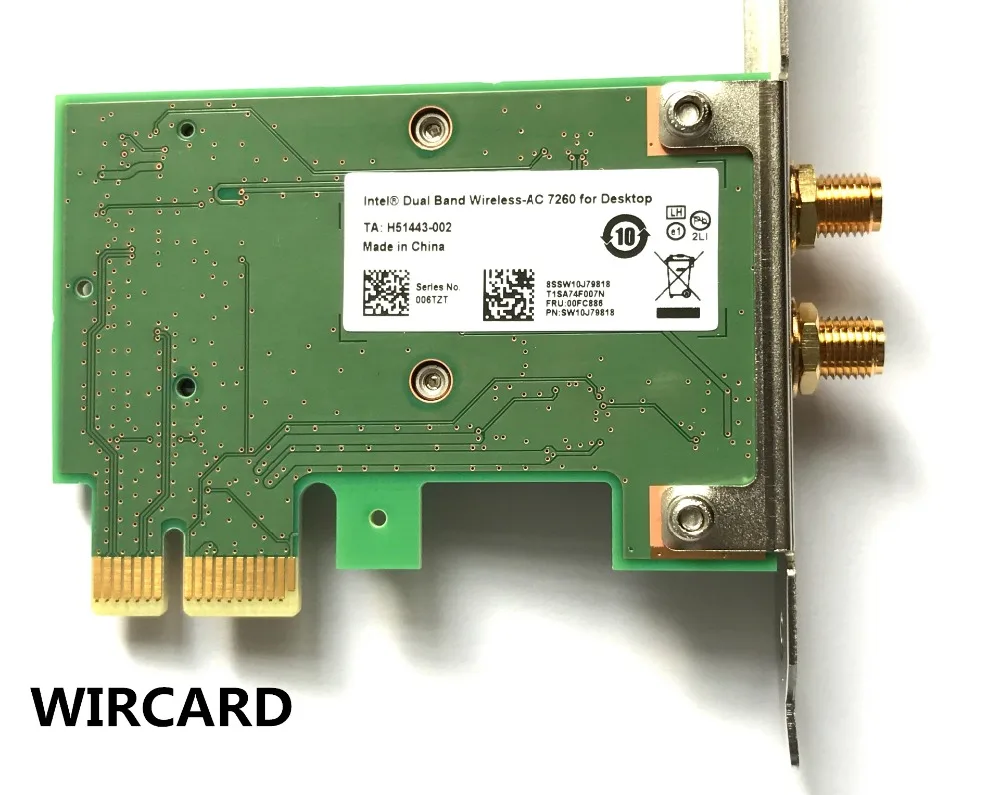 Новый двухдиапазонный беспроводной AC 7260 Intel 7260HMW 7260AC 2 4G/5 Ghz 802.11ac 2x2 WiFi карта + Bluetooth 4