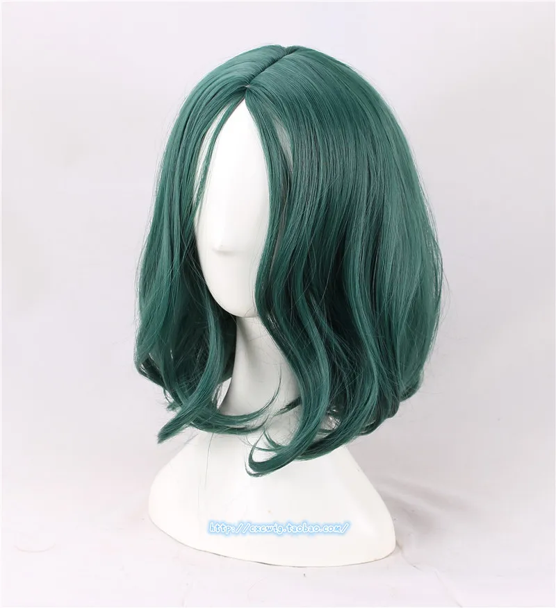 Одаренных Lorna Dane Polaris Косплэй, модный парик Лолита Парики Для женщин 30 см короткий кудрявый волнистый костюмный Хэллоуин вечерние парик зеленый