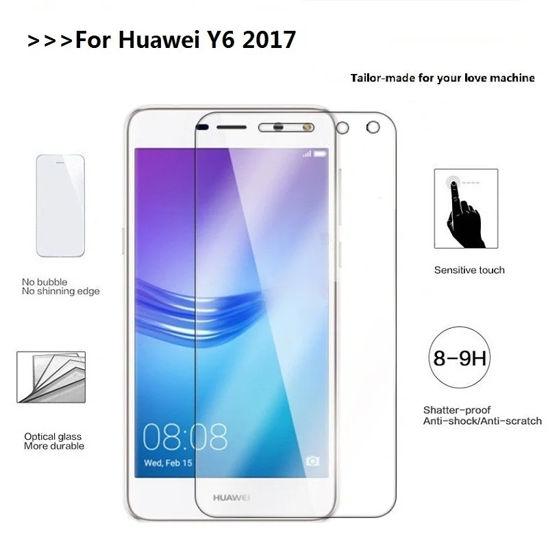 Для Huawei Y 6 2017 9H закаленное стекло для Y6 MYA-L11 MYA-L41 5 0 дюйма Защитная пленка экрана |