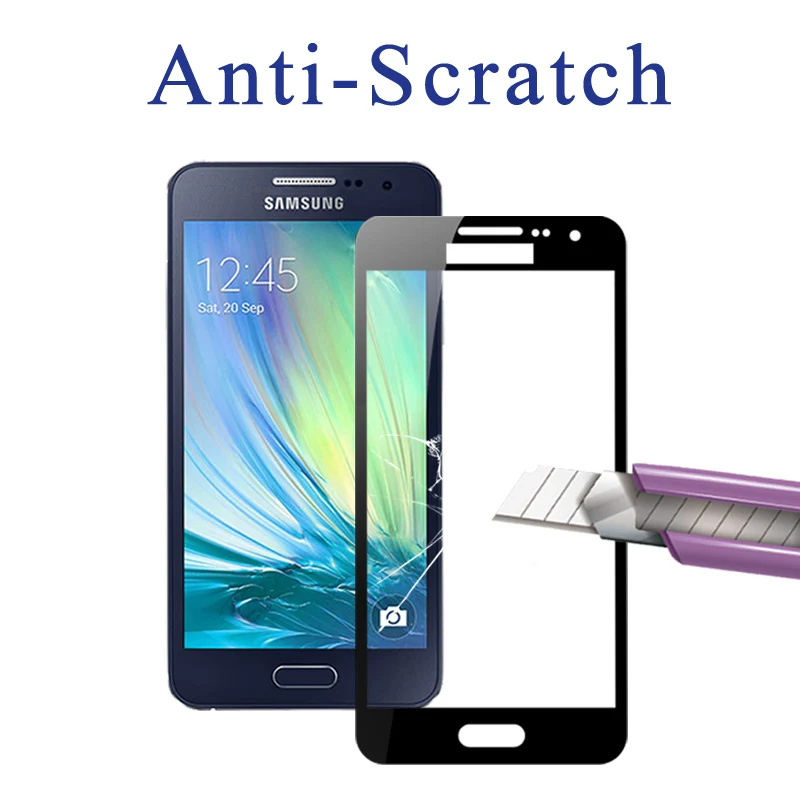 Защитная пленка для samsung galaxy a3 2016 2017 экрана закаленное стекло tremp samsyng 3a galax
