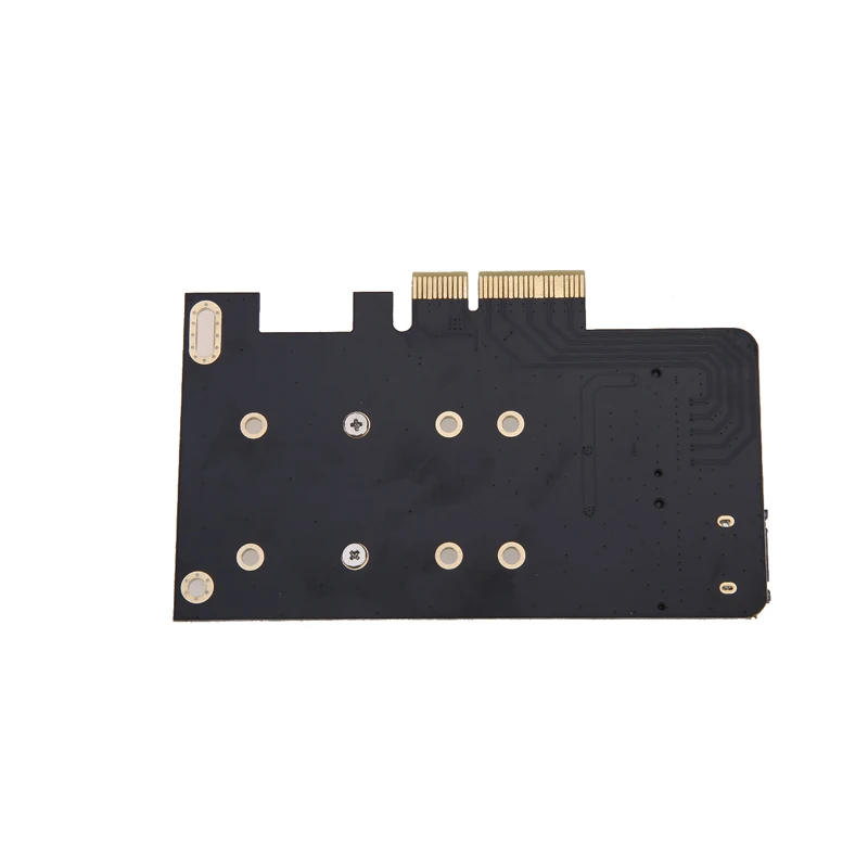 2 порта M.2 PCIE адаптер карты M key NGFF SSD к адаптеру PCI E X4 и B SATA + 7 контактный кабель|m.2