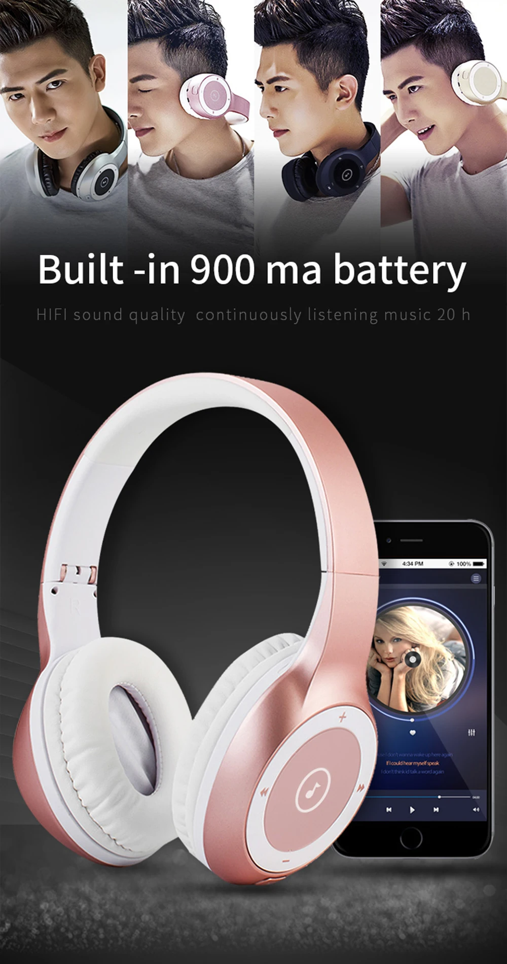 ELE Высококачественные беспроводные bluetooth-наушники с шумоподавлением, беспроводная гарнитура с микрофоном для телефонов