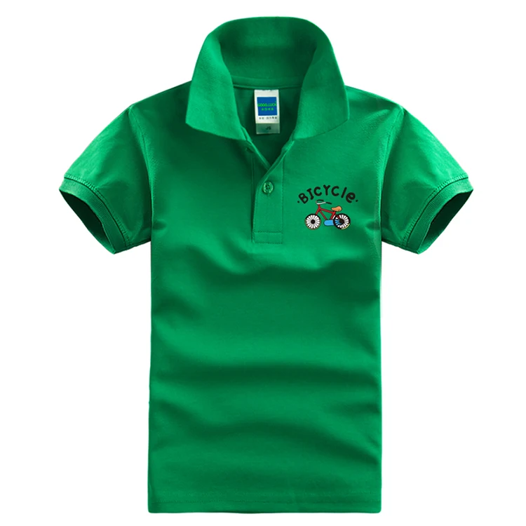 Однотонная белая рубашка поло для мальчиков коллекция 2017 года сезон лето детская