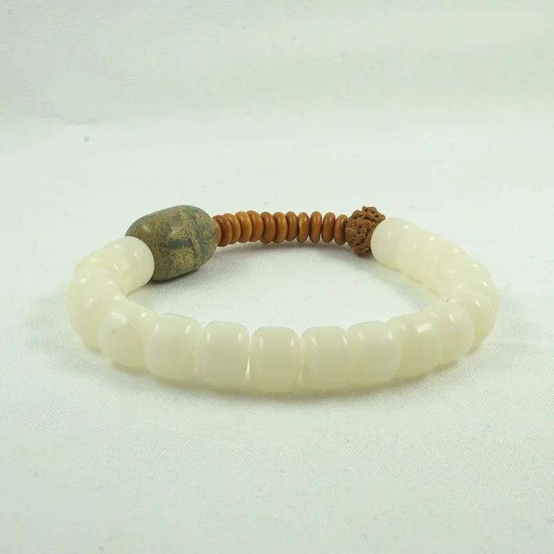 Тибетский буддизм Кокосовая Скорлупа &amp Бусы из плодов рудракши стрейч браслет