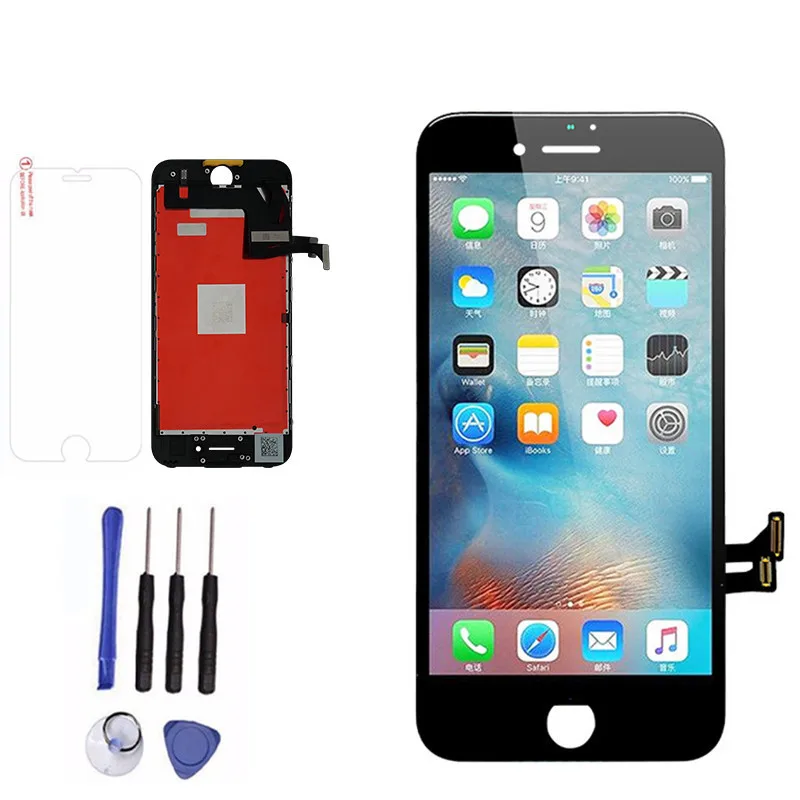 100% протестированный AAA качественный ЖК экран для iPhone 7 7plus P 8 Plus сборка сенсорный с