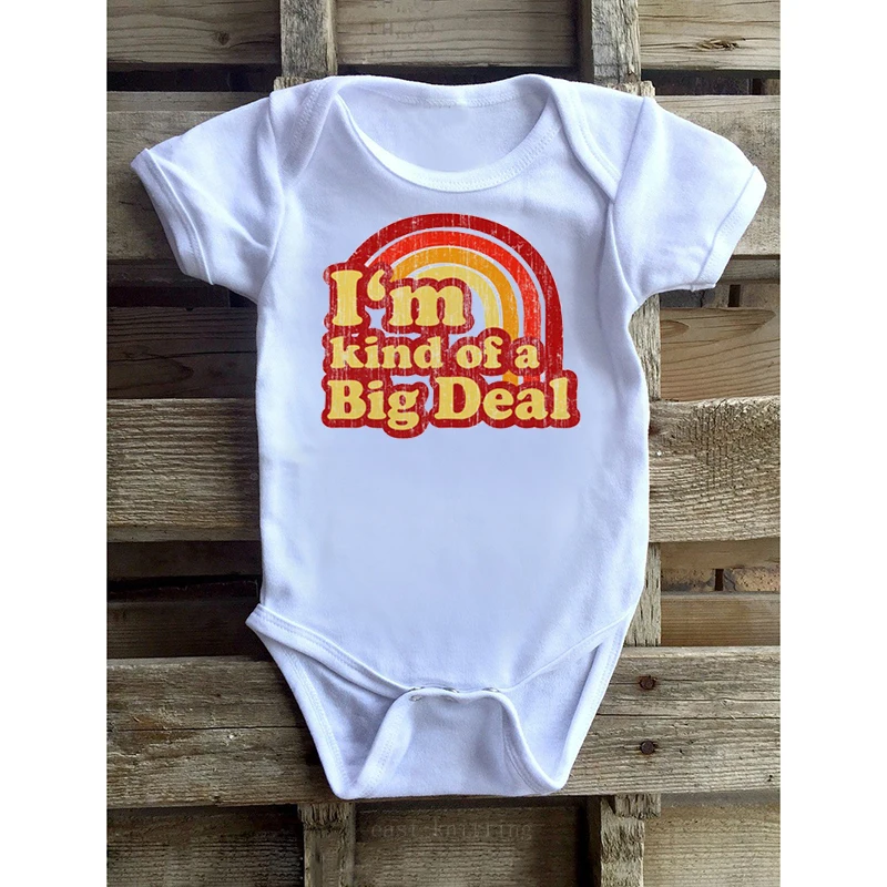 DERMSPE New Casual Newborn Baby Boy Girl Short Sleeve Letter Print I'm Kind Of A Big Deal Cotton Romper Baby Clothes White
DERMSPE New Casual Newborn Baby Boy Girl Short Sleeve Letter Print I'm Kind Of A Big Deal Cotton Romper Baby Clothes White
