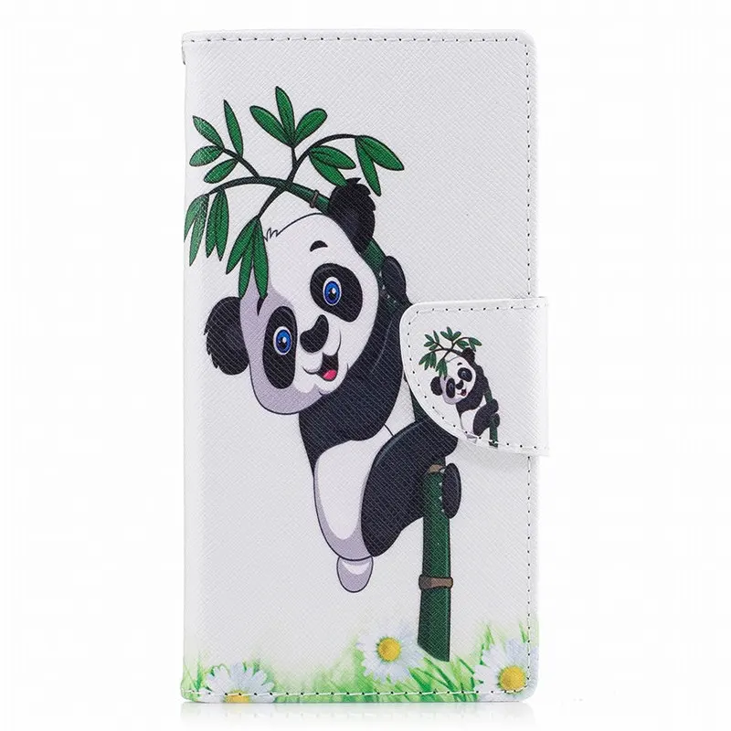 Panda Bamboo Чехол-книжка для телефона sony Xperia XA3 XA2 Ultra XZ Premium XZ1 Compact XA1 Plus XZ2 L2 Z6 Z3, кожаный чехол-кошелек D07Z - Цвет: Panda Bamboo
