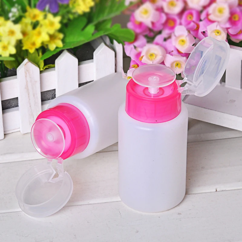 100 мл пустой пластиковый лак для ногтей удаления спирта жидкий пресс насосный