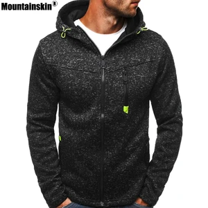 Мужская толстовка с капюшоном Mountainskin, повседневная спортивная толстовка с длинным рукавом, весна-осень 2019