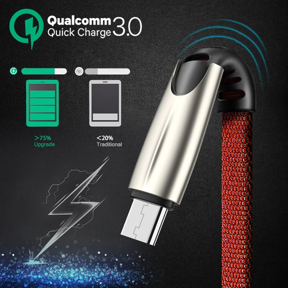 Тип usb C кабель 1м 2м 3A провод для быстрого заряда Mi samsung S10 S9 S8 Note 9 8 type передачи