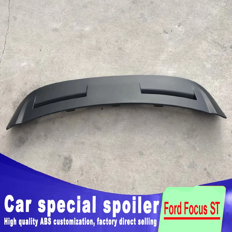Тормозной красный светильник, большой спойлер для Ford Focus 2007 2008 2009 2010 2011 2012 2013, высококачественный абс задний спойлер для Ford Focus