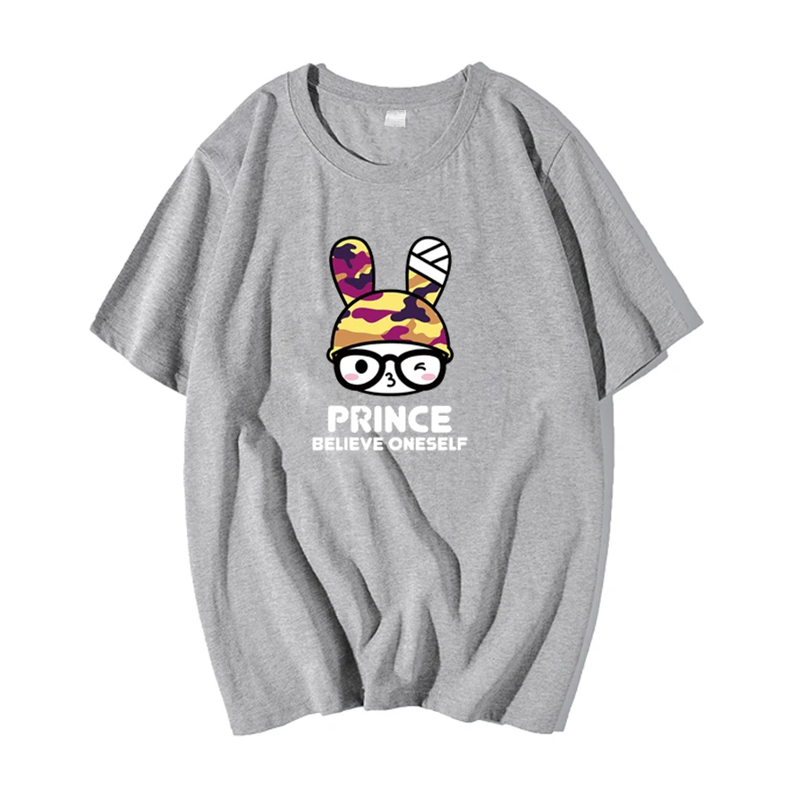 Повседневная футболка с кроликом из мультфильма для женщин женская Harajuku Мужская
