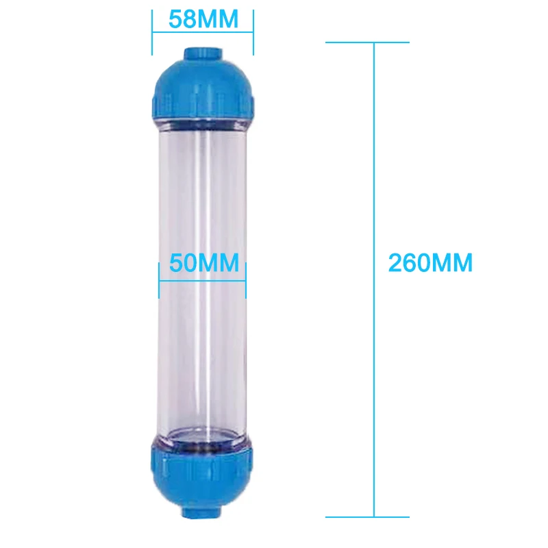 T33 Housing DIY Fill Shell With Filter Cartridge Alkaline balls/Maifan Stone/activated carbon/Resin/KDF for Aquarium purifier images - 6