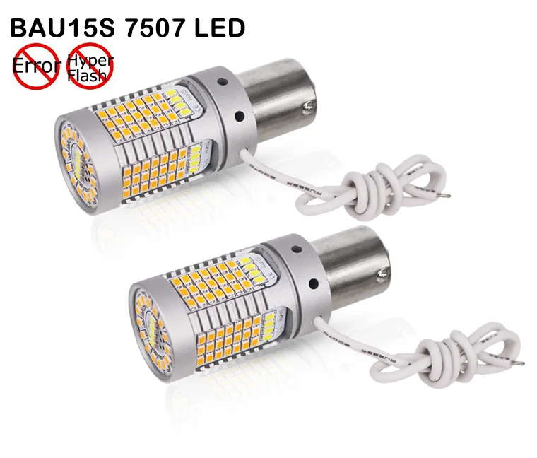 BAU15S 7507 IJDM нет Hyper Flash BAU15S светодиодный Canbus 1156 BA15S 3156 T15 P21W 7440 T20 светодиодный горки светодиодный лампы для DRL/указатели поворота 12V - Испускаемый цвет: BAU15S 7507