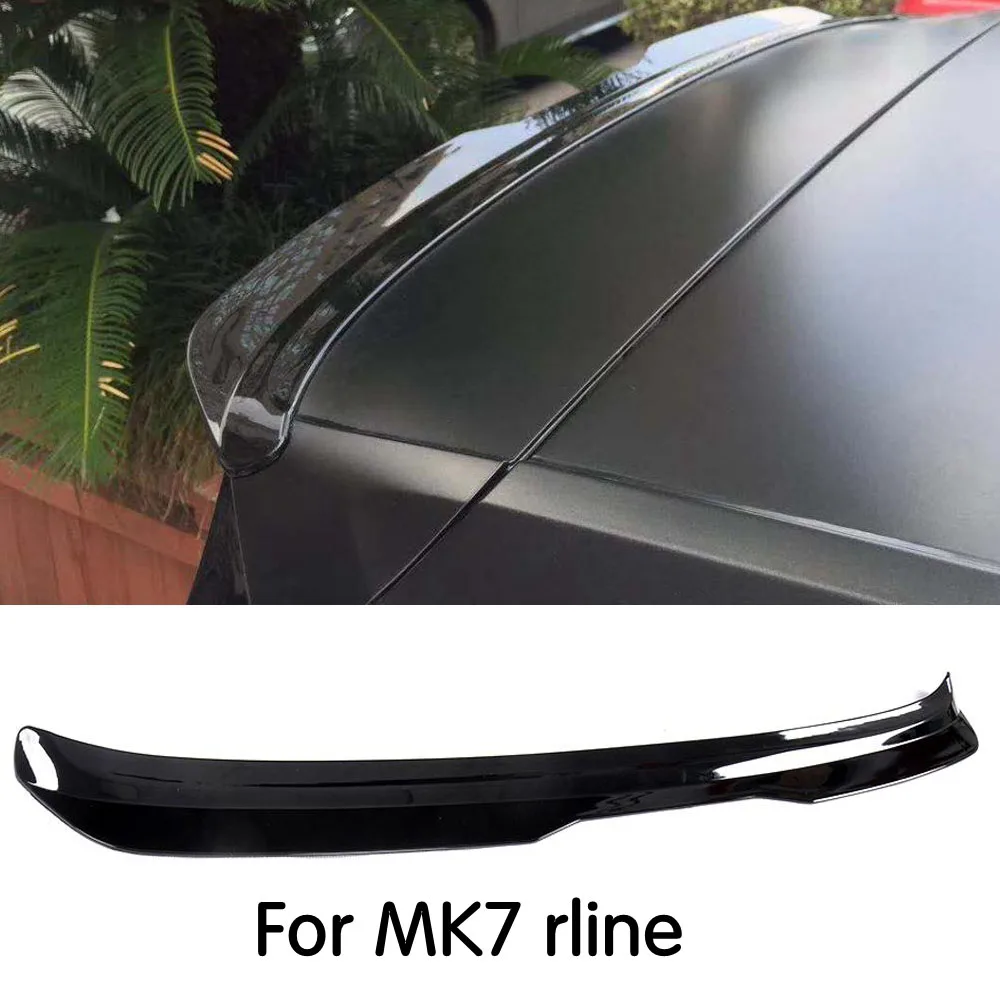 for Volkswagen GOLF MK7 MK7.5 spoiler 2014-2019 7 GOIF 7.5 high quality glossy black painted material car rear wing | Автомобили и