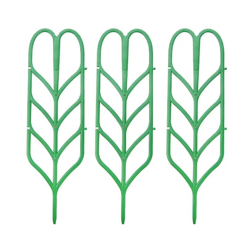 Plant Trellis DIY for Potted Plant Support Leaf Shape Mini Climbing Plants Flower Vegetables Rose Vine Pea Ivy Pots Support