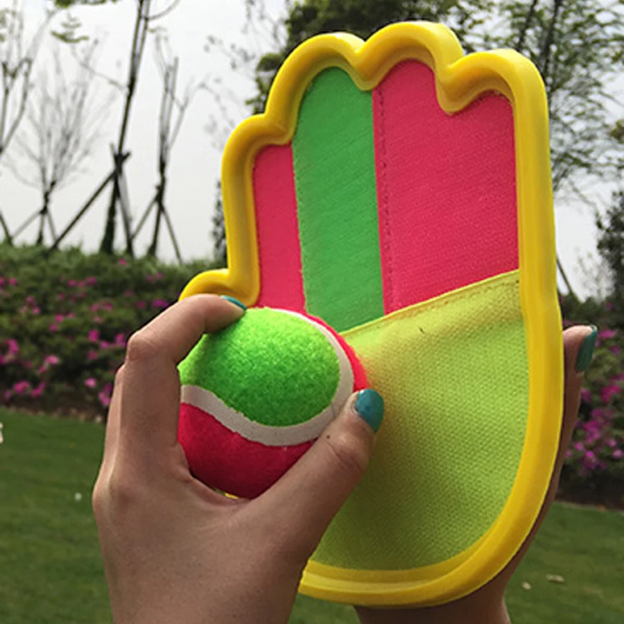 Уличный флуоресцентный мяч для детей двойная игра спортивная семейный родитель