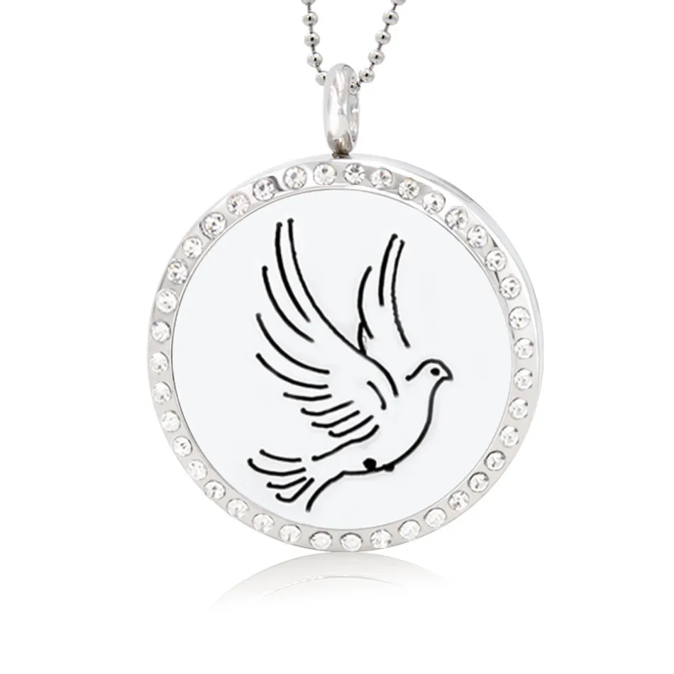 Медальон пузырьковый для духов голубь 30 мм|Подвески| |