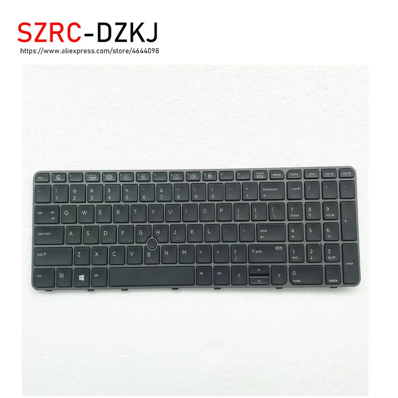 

SZRCDZKJ New Original For HP EliteBook 850 G3 ZBook 15u G3 US Backlit laptop keyboard Black border Keyboard cable822578-001