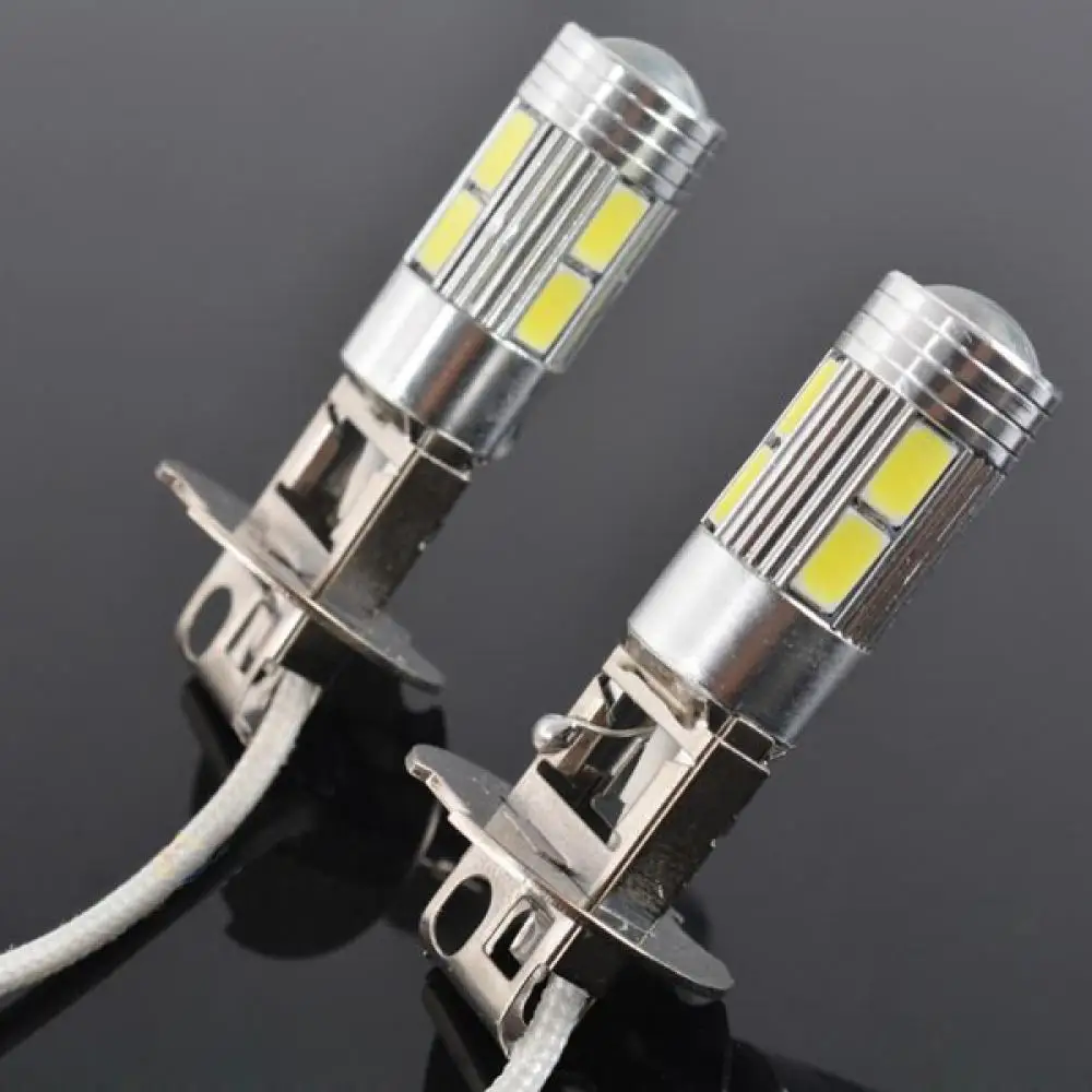 2 шт. 10SMD H3 светодиодный 5630 DC 12V дальнего света 360 градусов супер яркий