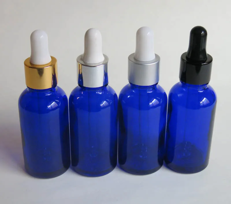 wholesale 100*30ml glass dropper bottle, blue liquid glass bottle with dropper, 1oz glass bottle with pipette