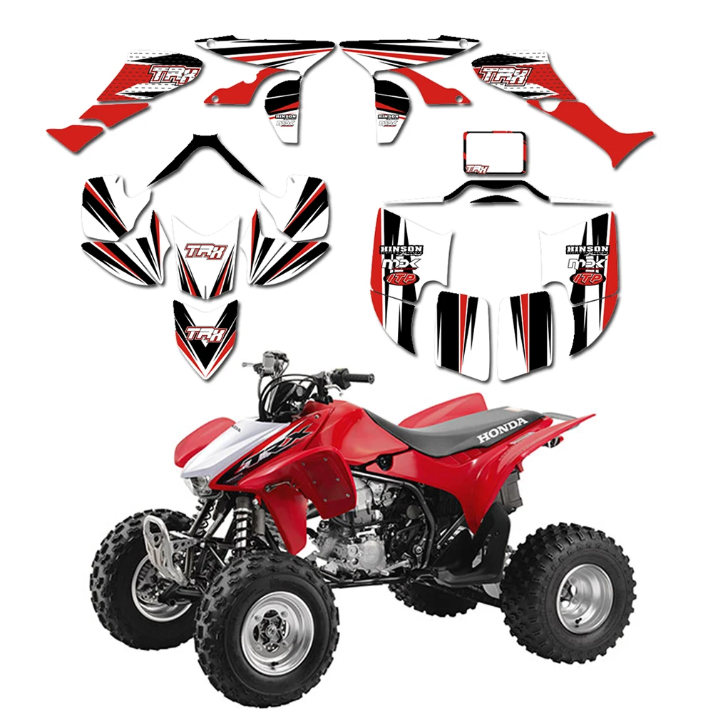 New STYLE DECALS STICKERS Graphics Kits Fit for Honda TRX450R TRX 450R 2005-2014 Fourtrax ATV