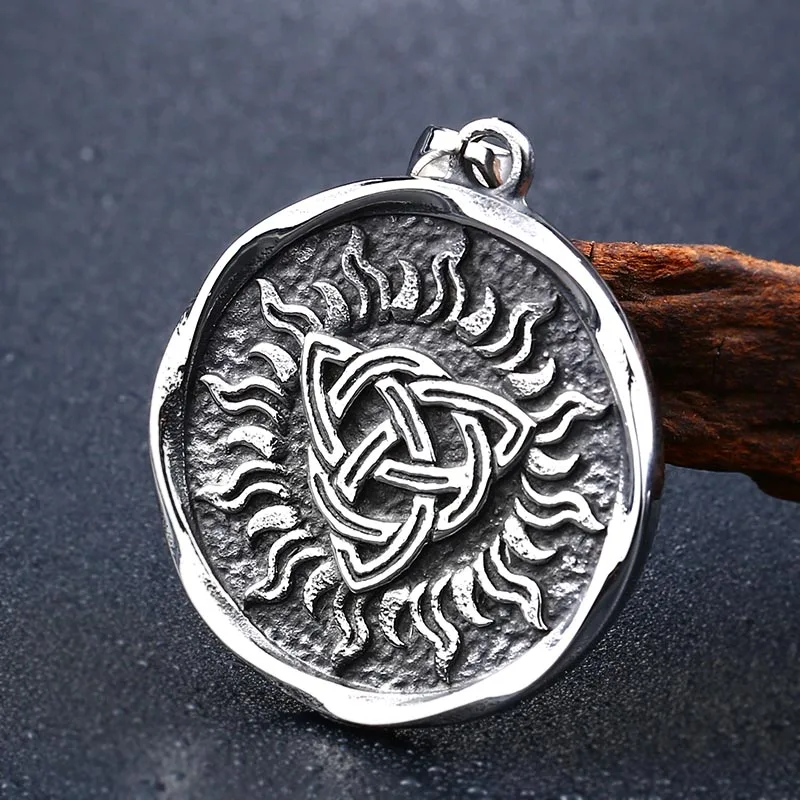 Steel soldier viking rune pendant stainlesss steel men nordic thor necklace | Украшения и аксессуары