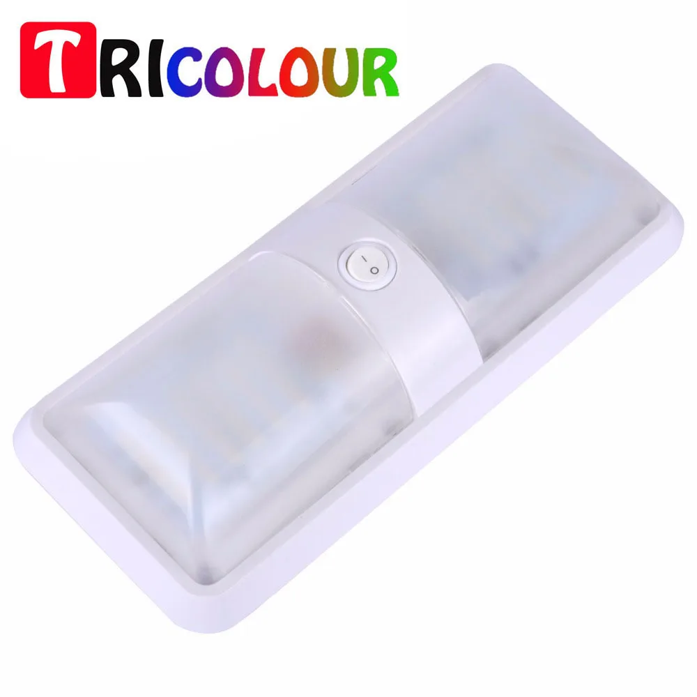 TRICOLOUR 2 шт. белый 2*48 2835 Светодиодный потолочный светильник для крыши чтения