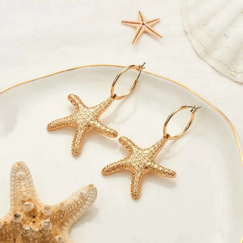Золотая Милая Морская звезда для женщин подарок на день рождения трендовый