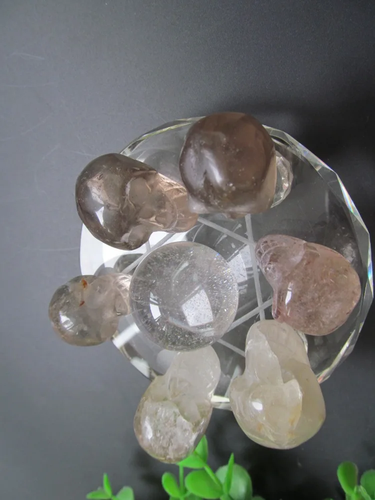 Натуральный кристалл дымчатого кварца C кварцевые Кристальные черепа чакра