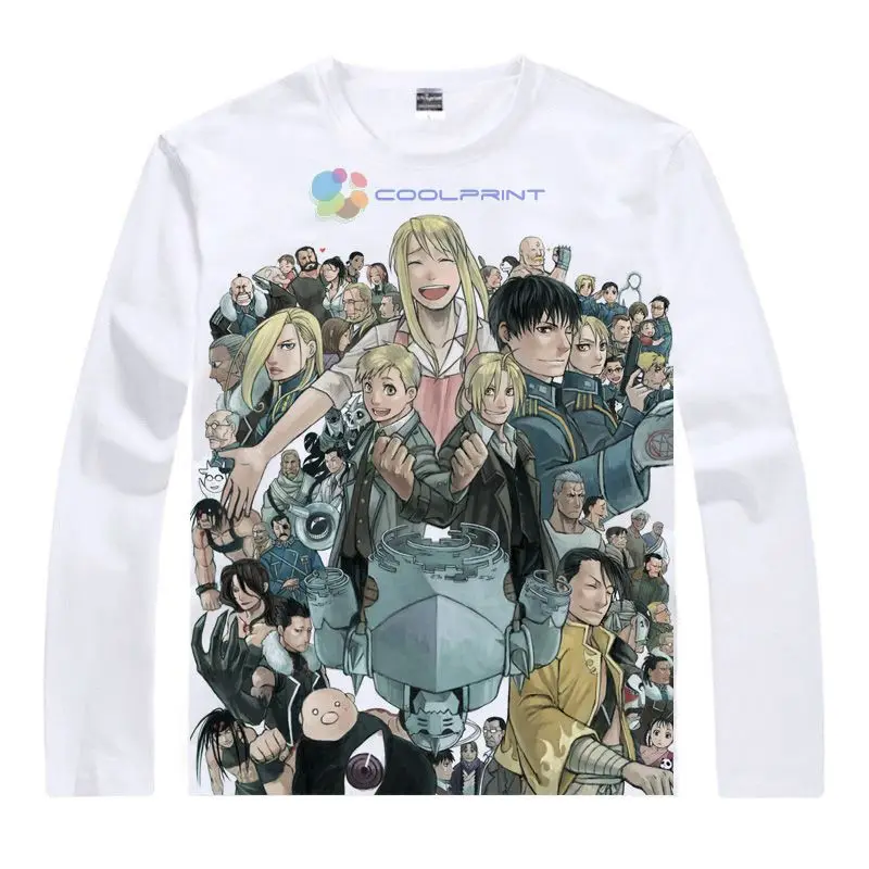 Coolprint японский аниме цельнометаллический Алхимик братство унисекс Футболки с