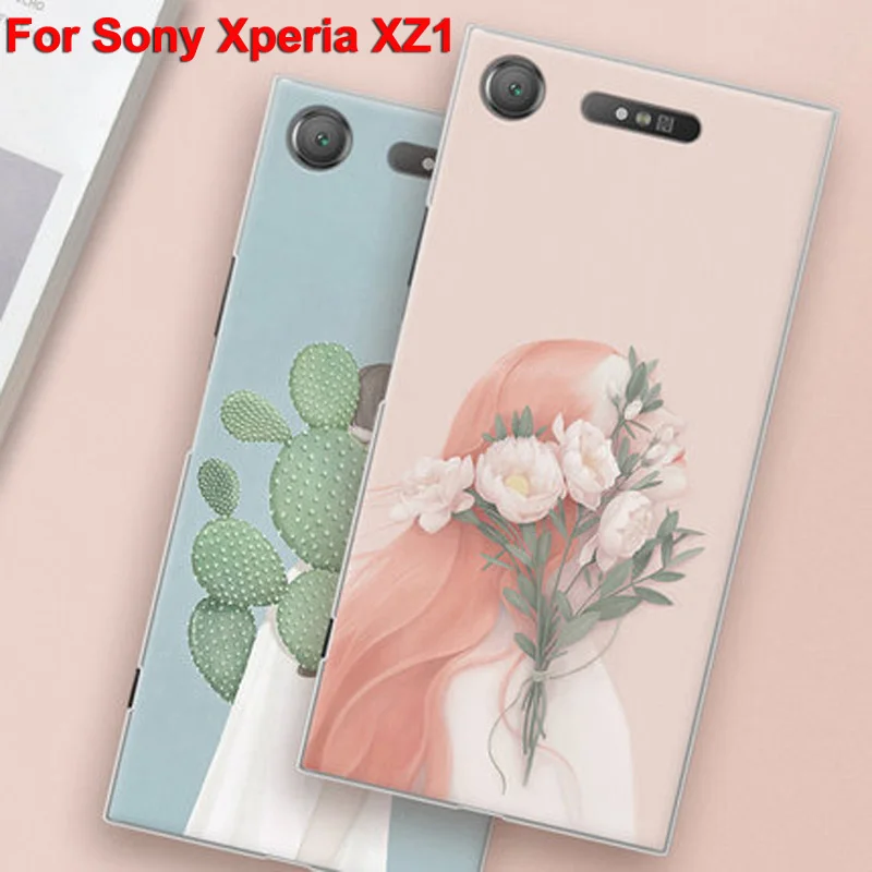 Чехол для Sony Xperia XZ1 Жесткий телефона G8342 Защитные Чехлы X Z 1 пластиковые пакеты XZ